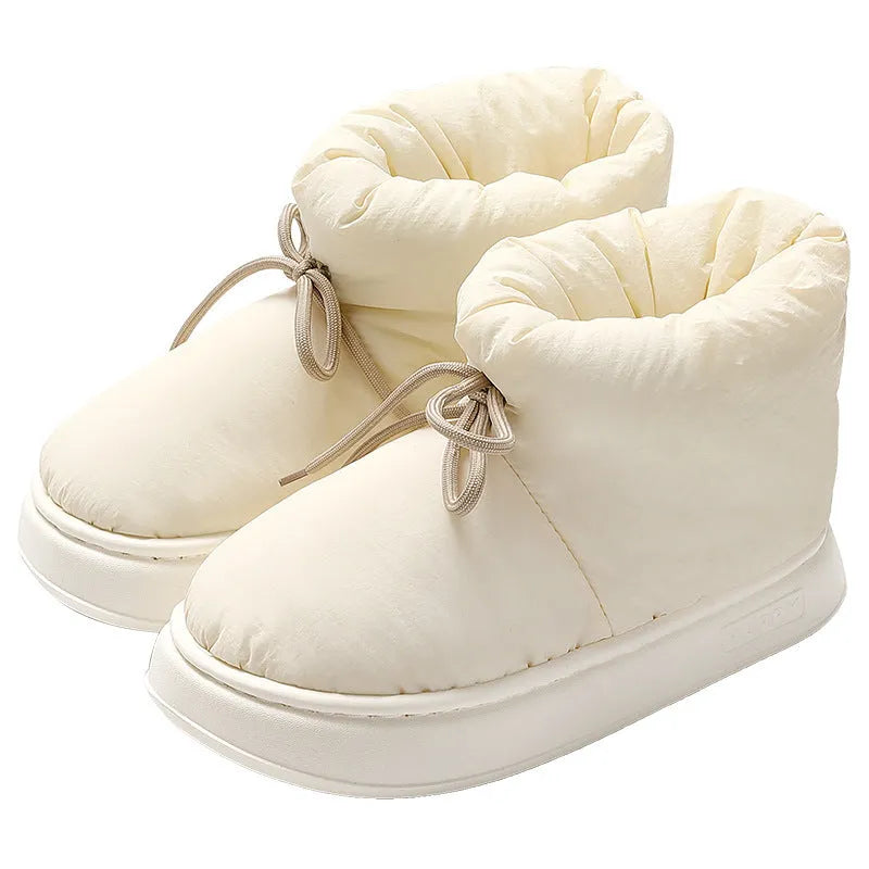 High Top Down Cotton Slippers For Women In Winter - Bellarte Enchanté High Top Down Cotton Slippers For Women In Winter